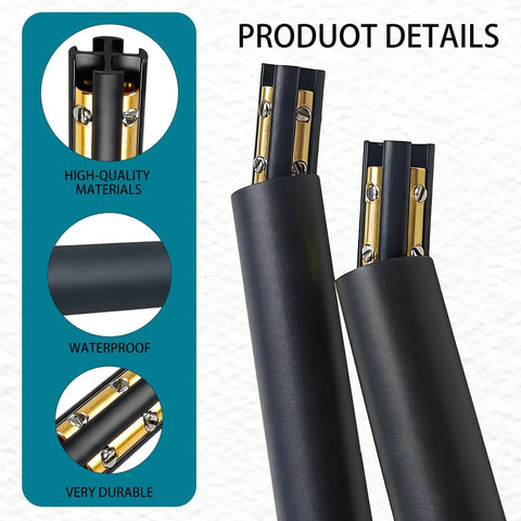 Close-up of Underground Wire Splice Kit For Romex 14/3 To 8/3 UF Cables Direct Burial 600V Max Waterproof with connectors