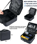All In One 124 Piece 3D Printer Tool Kit With Carry Case showing organized storage compartments and tools setup.