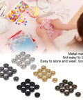 Snap Button Kit 100 Pieces 5mm Mini Metal Snap Fasteners for doll clothes sewing, clothing repair, skirts and collars.
