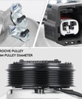 New Ac Air Compressor With Clutch Fits Buick Enclave Chevy Traverse Gmc Acadia Saturn Outlook 3.6L with 6-groove pulley design.