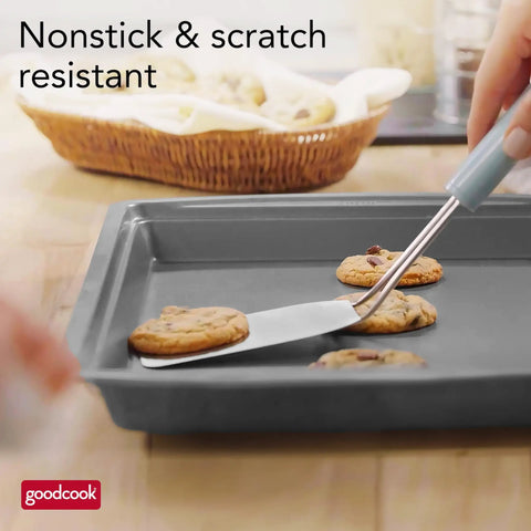 Nonstick 15 X 10.5 Inch Baking Pan With Raised Wire Rack For Crispy Bacon, Chicken And Fries, Oven Sheet Pan in kitchen setting