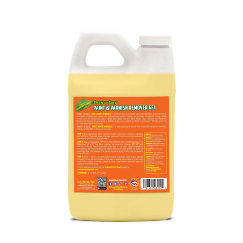Paint Remover Gel For DIY Projects Strips Acrylic Latex Oil And Water Based Paints And Varnishes In One Shot One Half Gallon