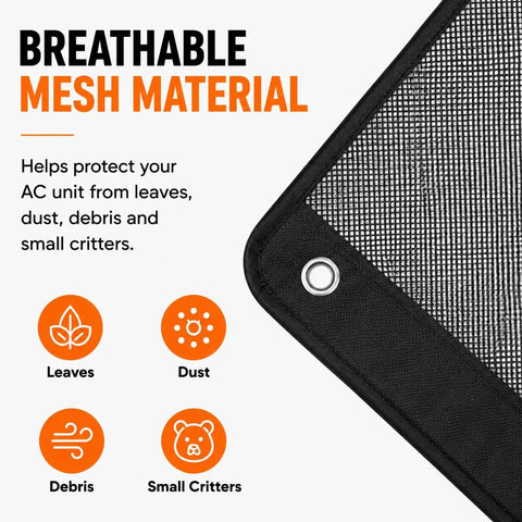 Badass AC Mesh Top Cover With Heavy Duty Hooks Top Tier Debris Shield For Outdoor Air Conditioning Units Keeps Leaves Out And Lets Fresh Air Flow Smooth Without Breaking A Sweat