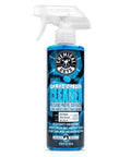Bottle of Foam And Wool Polishing Pad Cleaner Citrus Based 16 Oz Cleans And Revitalizes Pads Prevents Clogging And Extends Pad Life For Auto Detailing Removes Wax And Compound Residue Safe For All Pad Types with spray nozzle