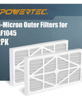 Rock Solid 5 Micron Outer Air Filter 2 Pack With Merv 10 Rating For Wen 3417 Replacement compatible with AF1045 filters.