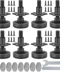 Heavy Duty 8 Pack Adjustable Furniture Levelers For Tables, Chairs, Cabinets And More With Large Base, 1320 Lb Support