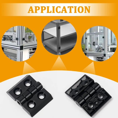 4 Pack Zinc Alloy Hinge Set For 2020 Series 6mm T Slot Aluminum Extrusion Frames And 3D Printer Builds application
