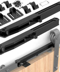 Soft Close Barn Door Kit For Sliding Systems And Flat Track With Buffer Damper Anti Slam Mechanism Quiet Operation 88 To 132 Lb Per Door