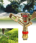 Premium Brass 360 Degree Rotating Lawn Sprinkler System Kit For Automatic Watering With Drip Irrigation Compatibility
