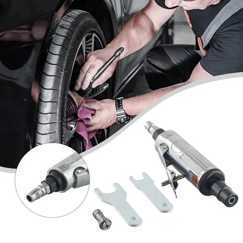 Top Tier Pneumatic Air Die Grinder Delivering A Badass 23000 Rpm Spin With A Rugged Aluminum Alloy Body for metal grinding.