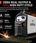 200 Amp Stick Welder 2 In 1 Portable Welding Machine Dual Voltage 110V And 220V Workhorse for home shop, sparking metal