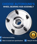 Beefed Up Front Wheel Bearing And Hub Assembly For Jeep Wrangler 2011 2012 2013 2014 2015 2016 2017 Wrangler JK 2018 4WD 5 Lug With ABS Replacement HA590482 513369 front view