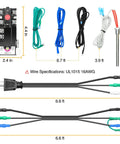 RV Electric Water Heater Hybrid Kit Converts Propane To 120V Power 6 Gallon Capacity wiring and components diagram