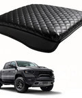 Ram 1500 Center Console Cover 2019 To 2026 Anti Scratch PU Leather Armrest Pad Cushion For 2500 And 3500 Models Easy Install