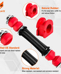 Sway Bar Links With Bushings 36mm Stabilizer Bar End Kit showcasing red bushings and black links for Chevy Silverado 1500 2007 2018 Suburban