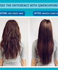 Comparison of hair before and after using Shower Filter For Chlorine Removal With High Output And KDF 55 Filtration