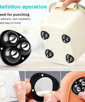 Glide Easy Appliance Mover Set With No Sweat Self Adhesive Mounts And Rock Solid 360 Swivel Casters For Kitchen Islands Coffee Bars And Couch Legs Eight Pack Black Finish installation operation and strong adhesive pads on a kitchen container.