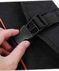 Close-up of adjustable strap buckle on 12 Inch Practice Snare Drum Bag Built Like A Tank With No Sweat Waterproof Oxford Cloth.