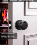 Oil Rubbed Bronze Passage Door Knobs 3 Pack For Hallways And Closets Interior Doors Non Locking Hardware