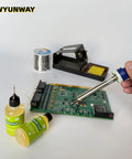 Liquid Soldering Flux For Electronics Pro Grade No Clean Rosin Flux Dropper Bottle 30 mL used with circuit board