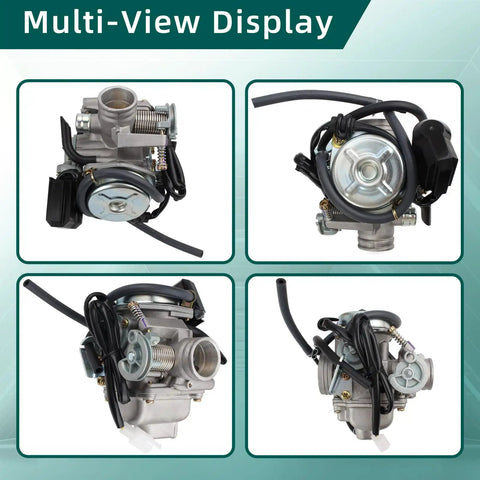 GY6 150Cc Carburetor 26mm Intake For Scooter Go Kart 4 Stroke Engine Replacement Part multi-view display