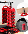 Impact Bit Set With Clip for Drill, T10 to T40 Torx Bits, Ten Piece, Two Inch Length shown with handy storage clip