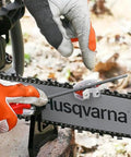 Using Three Eighths Inch Pitch Chainsaw File Kit With Handle And Combination Guide on chainsaw blade for sharpening