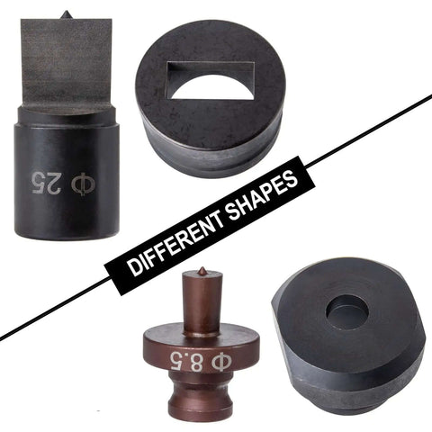 Different shapes of punch dies for Round 16mm Hole Punch Die Set for CH70 Hydraulic Punch Digger Tool Machine