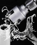 2 In 1 Internal And External Pipe Threading Tool For One Half And Three Quarter Inch PVC Pipe, Electric Drill Compatible Pipe Threader Kit in action