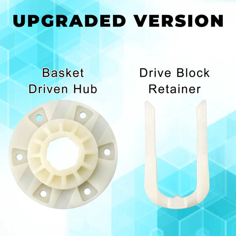 Upgraded Basket Driven Hub Kit For Washer Models W10528947 W10396887 AP5665171 PS6012095 Replaces W10528947VP By TOMOON Compatible With Maytag Kenmore And Other Front Load Washers Includes Drive Hub Retainer And Instructions