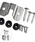 Heavy Duty Metal Wall Mount Bracket With Screws And Pads For Secure Dartboard Hanging On Wall Backboard Or Cabinet Silver Finish Easy Install Hardware Kit