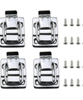 Toggle Latches Set 4 Pack Retro Silver Metal Iron Hasp Locks For Chest Box Suitcase Trunk Buckles With Screws Durable Rust Resistant Hardware
