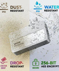 1TB Pro Go Portable SSD For 4K ProRes Creators With 1050 MB Per Second Speed, USB 3.2 Gen 2, Rugged IP65 Build.