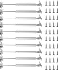 Dual Tension 80N And 100N Pneumatic Gas Strut Lift Hinges For Cabinets With Soft Close Concealed Overhead Mounting Upward Opening Doors, pack of 10 with screws.