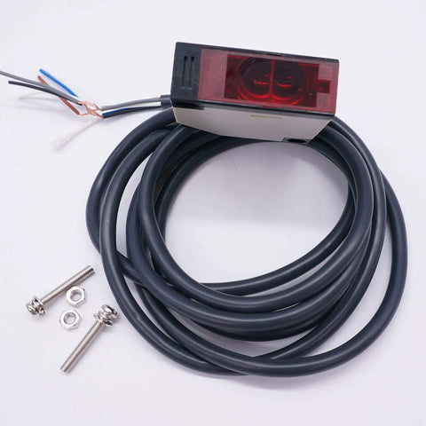 Indoor Wall Mounted Photoelectric Beam Sensor E3JK-R4M1 with 2M Cable and Installation Accessories