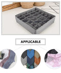 Multi Pocket Cloth Drawer Organizer For Bras Socks Ties And Briefs A Big Time Game Changer For Your Closet with multiple compartments.