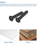 M4 25Mm Hex Socket Self Tapping Wood Screws Carbon Steel Heavy Duty And Rust Resistant Self Drilling Fasteners For Wood Sheet Metal And More