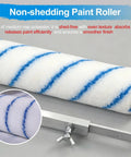 Durable Stainless Steel Adjustable Paint Roller Frame With Non Slip Handle Fits Standard 12 To 20 Inch Covers For No Sweat Wall And Ceiling Painting Projects Built Tough with non-shedding roller.