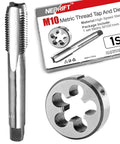 M10 X 1 0 Fine Pitch Tap And Die Set For Metalworking And Maintenance In Your Shop High Speed Steel Right Hand Threading Tools
