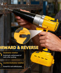 Heavy Duty Cordless Rivet Gun Compatible With DeWalt 20V Battery Tool Only, manual use with forward and reverse features.