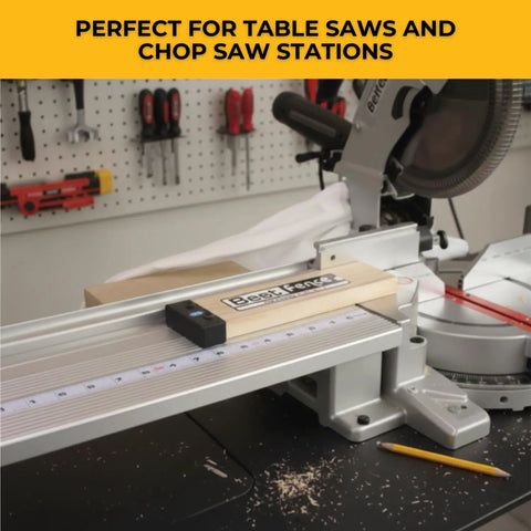Peel And Stick Measuring Tape With Dual Sided Print, 16 Ft Long By Seven Eighths Inch Wide in saw station setup