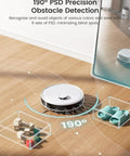 All In One Robot Vacuum And Mop With 12000Pa Suction 90 Day Self Emptying Dock Obstacle Avoidance Auto Mop Washing And Drying