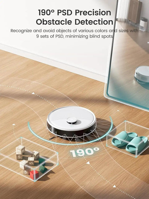 All In One Robot Vacuum And Mop With 12000Pa Suction 90 Day Self Emptying Dock Obstacle Avoidance Auto Mop Washing And Drying