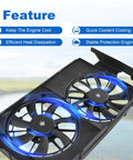 Heavy Duty Radiator Cooling Fan Assembly Including Shroud Straight Bolt On Swap For Toyota Rav4 2013 2019 features dual fans for efficient cooling.