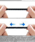Hands stretching the Elastic Horse Training Reins For Lunging And Groundwork Adjustable Neck Stretcher showing elasticity.