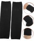 2 Pack Cut Resistant Arm Sleeves Hella Tough Pe Guard Top Shelf Protection For Gardening Welding Metalwork And Crafting lightweight black sleeves showing ergonomic fit.