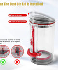 Dust Cup Lid For Dyson V10 V11 V15 SV12 SV14 SV15 SV22 Vacuum Cleaners Easy Swap Dust Bin Replacement Sealed Lid Installation Guide