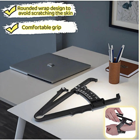 Ultra Accurate Body Fat Caliper With Dual Metric And Imperial Scales For Men And Women Portable Skinfold Tester For Home Gym Or Travel Easy Readout And Precise Millimeter Measurements For Real Progress on desk