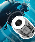 Diver with High Pressure Scuba Burst Disc Assembly For Tanks Regulator Valves Stainless Steel Burst Disc Kit.