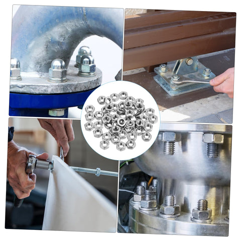 250Pcs Stainless Steel Hex Nuts And Machine Fasteners Pack Shop Drawer Staple For Garage Fixes And Weekend Builds Heavy Duty Metric M4 Hardware Built Tough To Hold Steady Through Rough Jobs in use on various assemblies.